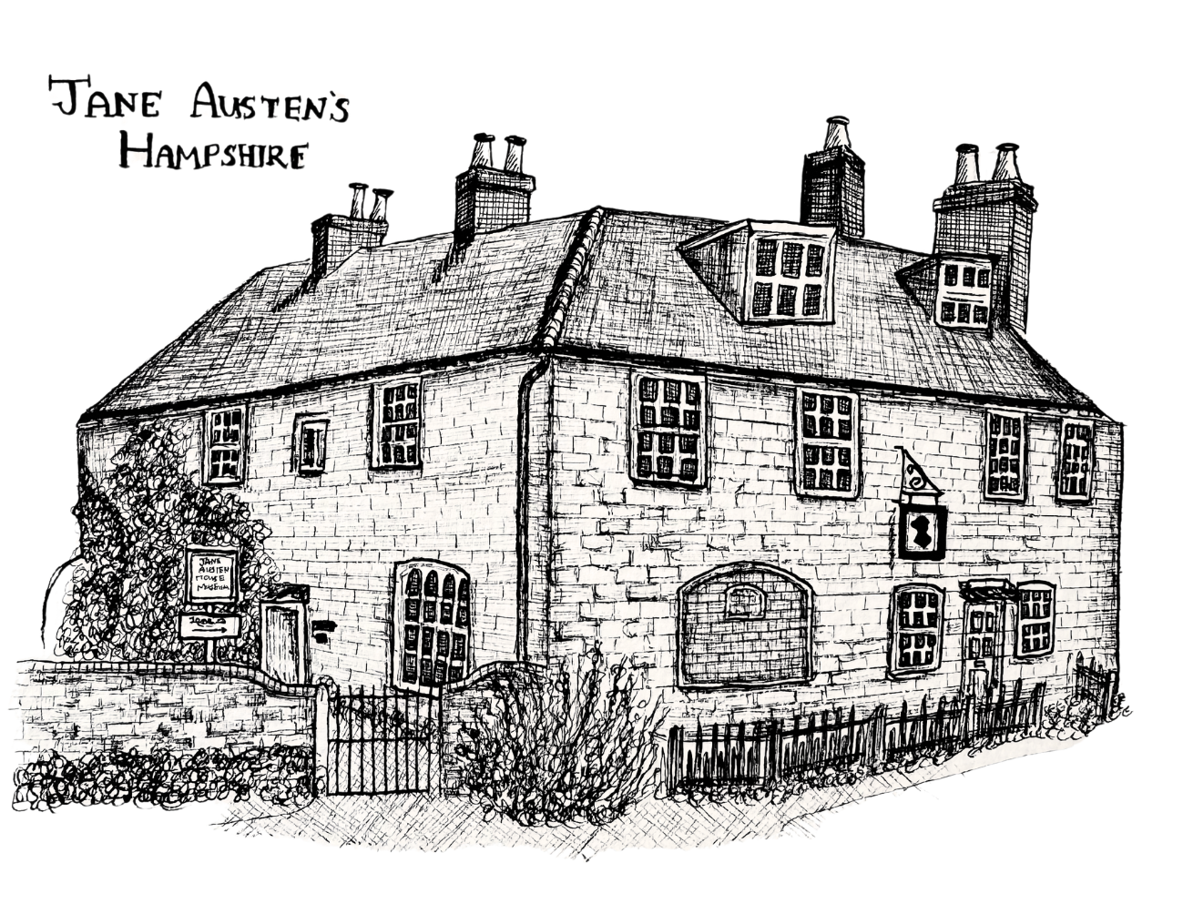 Jane Austen's House Art Print