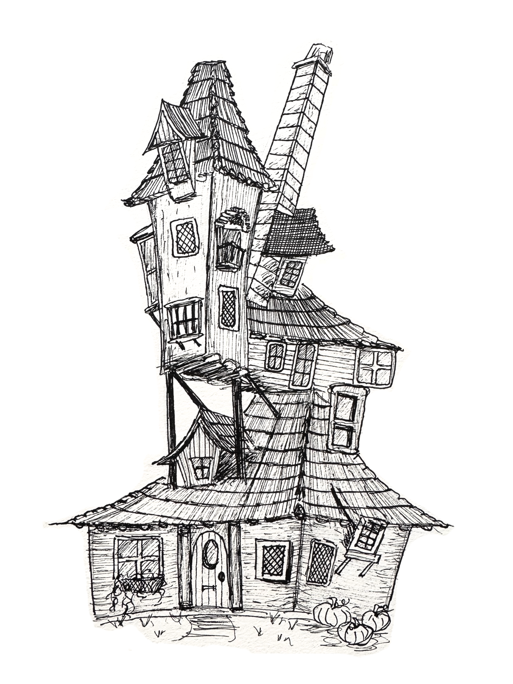 Weasley House Art Print